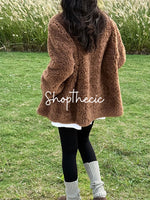 Merard stand-up collar mid-length lamb wool coat