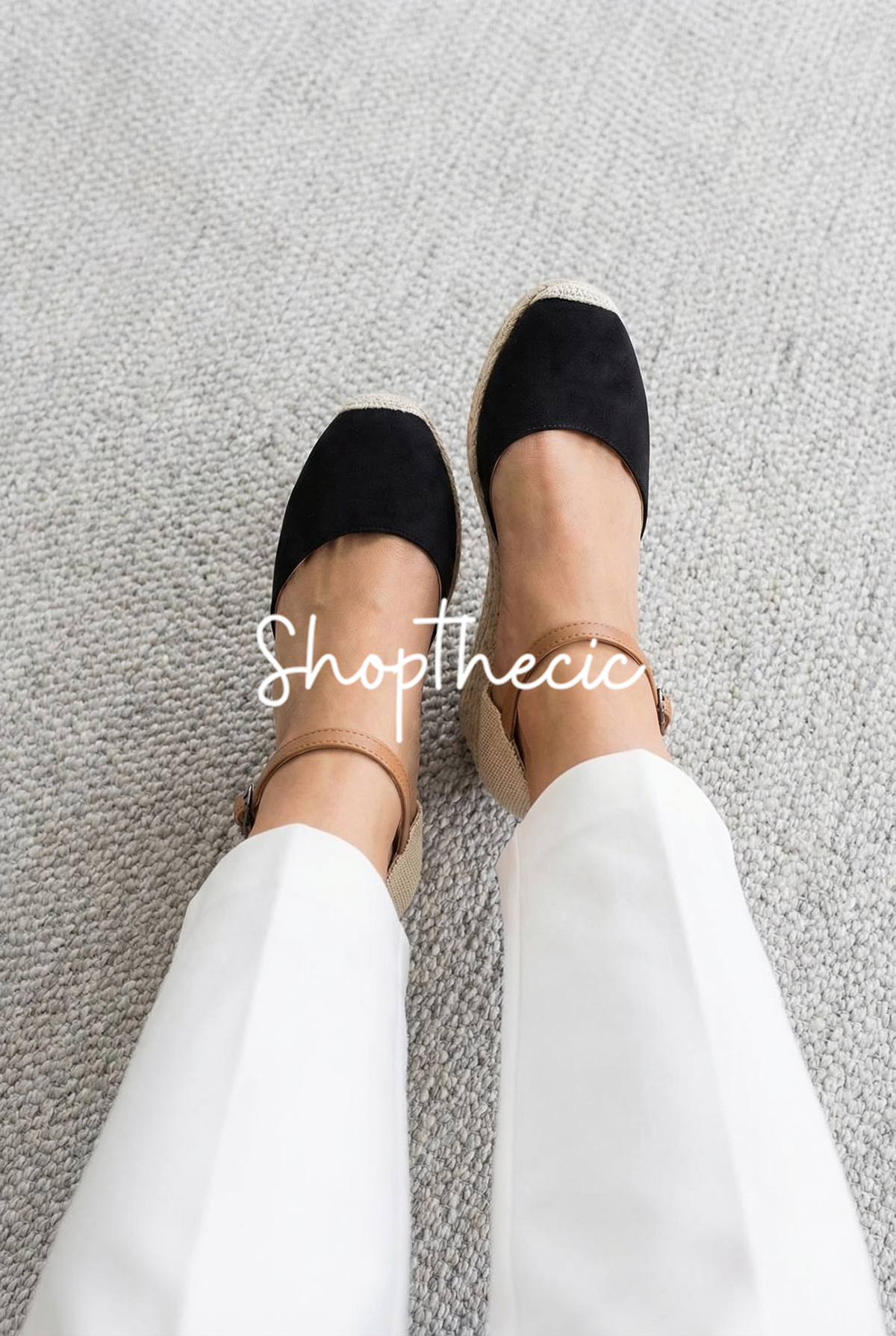 Ankle Strap Espadrilles Wedges Sandals