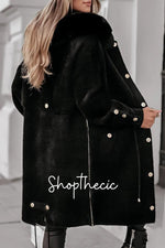 Narnia's Wardrobe Mink Fleece Extended Hooded Coat