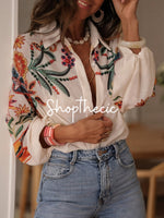 Sicilian Shade Print Blouse