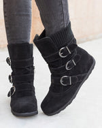 Elasticated frosted cotton boots - Restock