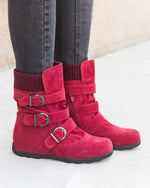 Elasticated frosted cotton boots - Restock