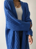 Rainy Day Refuge chunky knit long cardigan