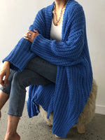 Rainy Day Refuge chunky knit long cardigan