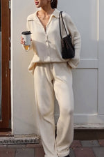Edinburgh Royal Mile Knitted cardigan and trousers two-piece suit