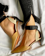 Dancing Fireflies - Sandales stiletto color block à bout pointu