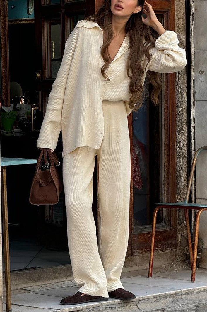 Edinburgh Royal Mile Knitted cardigan and trousers two-piece suit