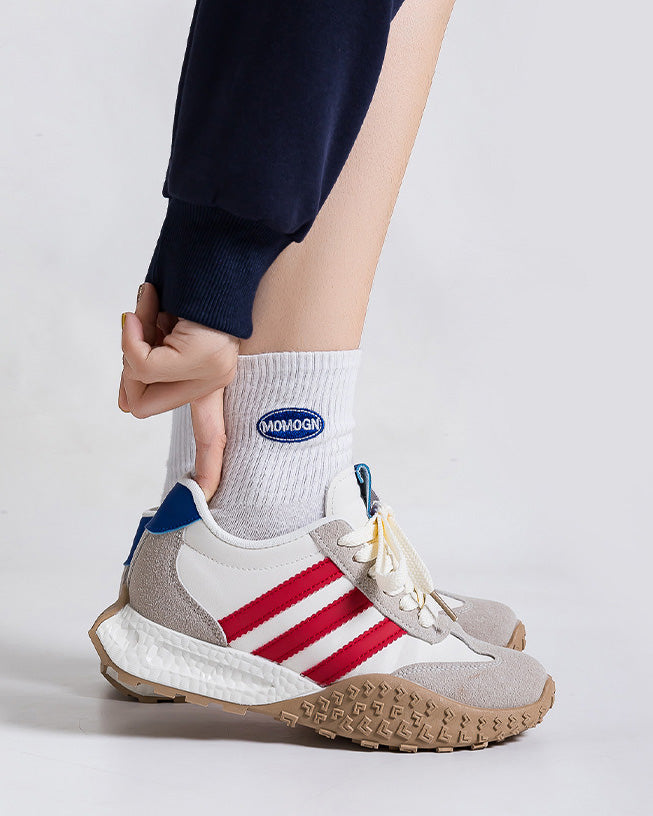 Foam Sole Hidden WedgeRetro Running Sneakers