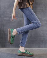 Retro Thick Sole Flat Croc Garden Shoes