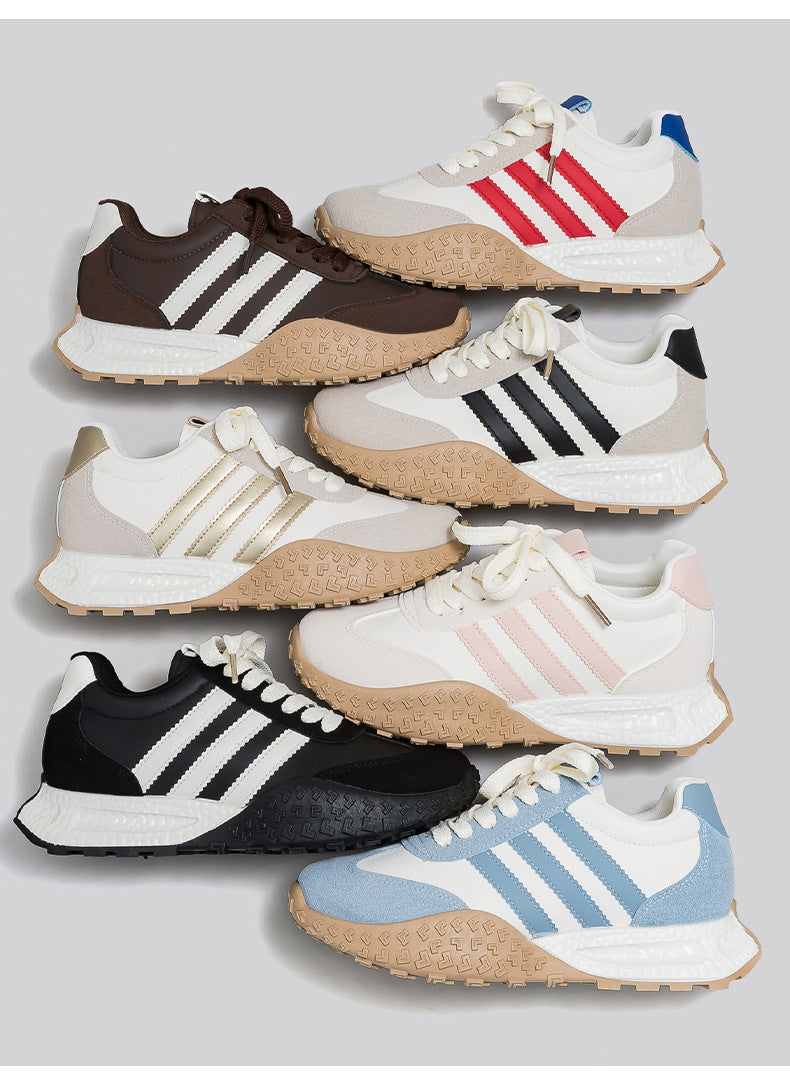 Foam Sole Hidden WedgeRetro Running Sneakers