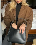 Old Hollywood Glam suede midi jacket