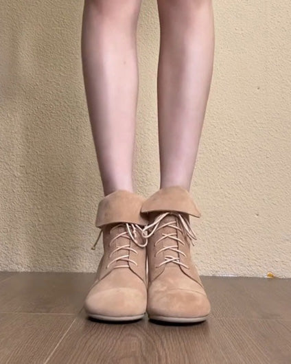 The Stylist Suede lace-up Martin boots