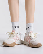 Foam Sole Hidden WedgeRetro Running Sneakers