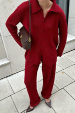 Edinburgh Royal Mile Knitted cardigan and trousers two-piece suit