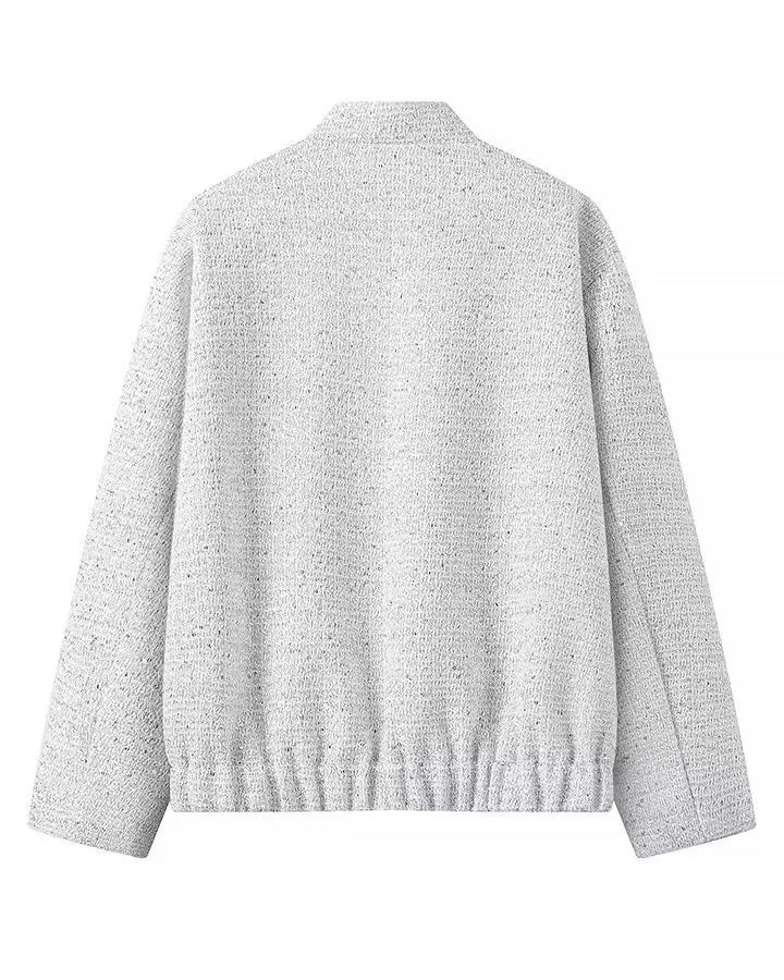 Aspen Gold Sequined stand-up collar jacket