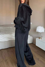 Cookie Dough Hooded and Pants Two-Piece Set