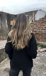 Lockere Fleecejacke mit unregelmäßigem Knopf und hohem Kragen