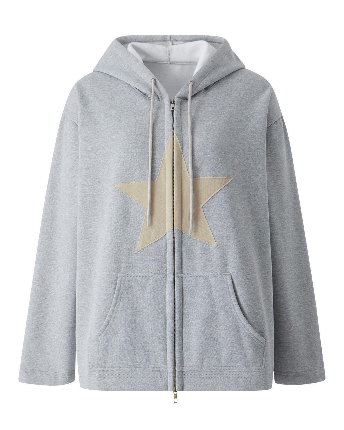 Sweatshirt mit Pentagramm-Patch