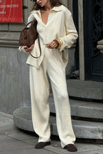 Edinburgh Royal Mile Knitted cardigan and trousers two-piece suit