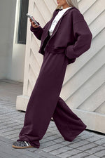 Cotswolds Lane Hooded sweatshirt and loose sweatpants two-piece set