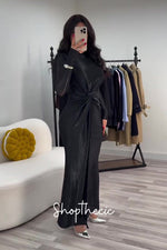 Timeless Aura Waist-cinching Layered long Dress