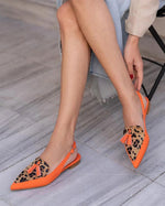 Sandales à bride arrière à pampilles et bout pointu assorties