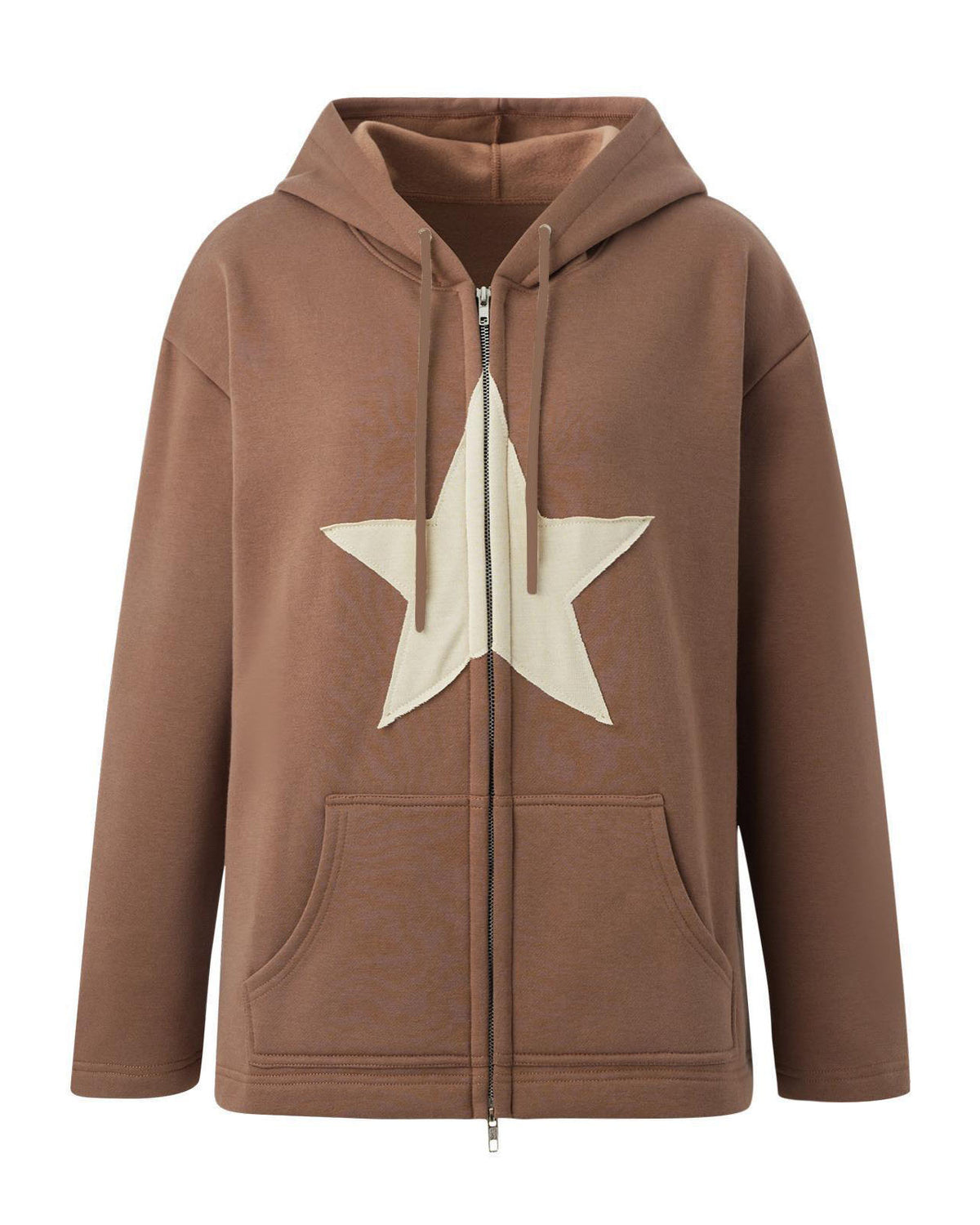 Sweatshirt mit Pentagramm-Patch