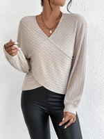 Pull croisé col V CozyKnit