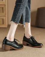 Glossy leather upper lace up oxford shoes