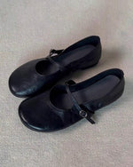 Genuine leather super soft vintage Mary Jane shoes