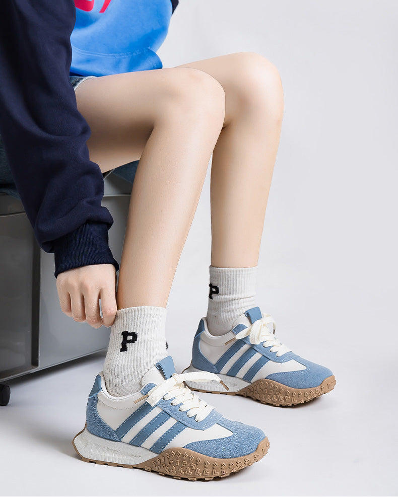 Foam Sole Hidden WedgeRetro Running Sneakers