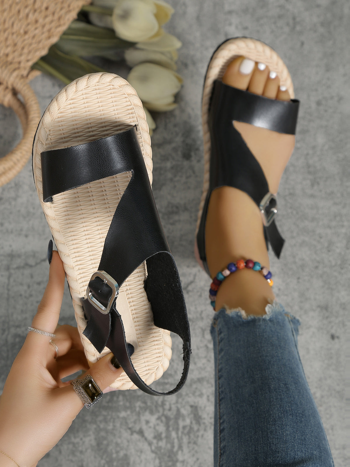 Tranquil Oasis Flat Sandals