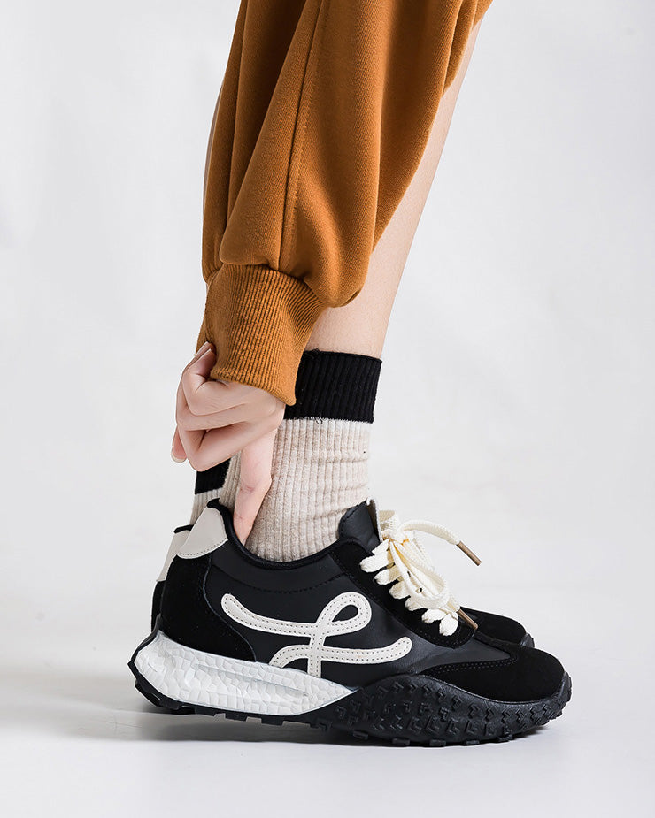 Hidden Wedge Foam Sole Chunky Ugly Sneakers