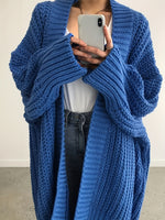 Rainy Day Refuge chunky knit long cardigan