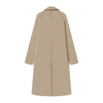 Maple Trail Plaid lined single-breasted trench coat