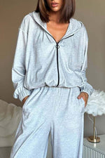 Cookie Dough Hooded and Pants Two-Piece Set