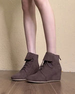 The Stylist Suede lace-up Martin boots
