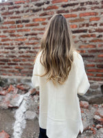 Cable Large Suit Collar Mid-Length Cardigan Knitted Jacket