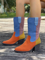 Metro Nomad Colorblock low-heeled mid-calf boots