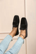 Slip-On Square Toe Backstrap Closure Mary Jane Flats