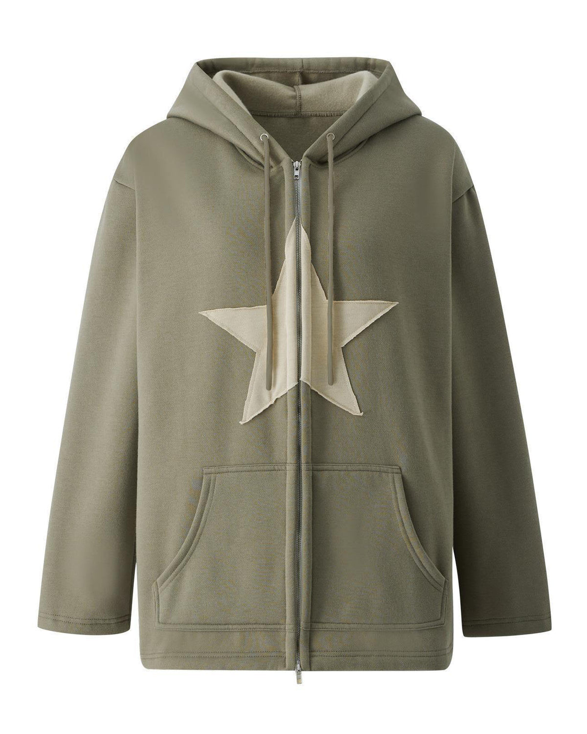 Sweatshirt mit Pentagramm-Patch