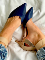 Dancing Fireflies - Sandales stiletto color block à bout pointu