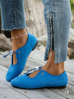 Suede soft-soled shallow-cut loafers