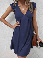 V-neck Loose Casual Sleeveless Tank Dress