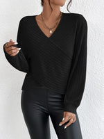 Pull croisé col V CozyKnit