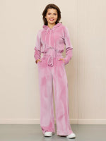 Street Minimalism Fleece hooded sweatshirt and sweatpants two-piece set