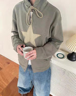 Sweatshirt mit Pentagramm-Patch