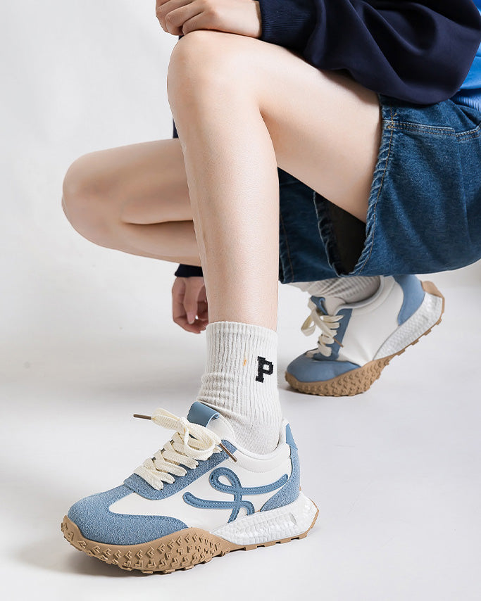 Hidden Wedge Foam Sole Chunky Ugly Sneakers