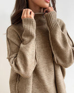 Ensemble pull à col roulé ample et pantalon