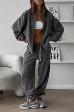 Mood Lift Polar fleece cardigan and trousers set